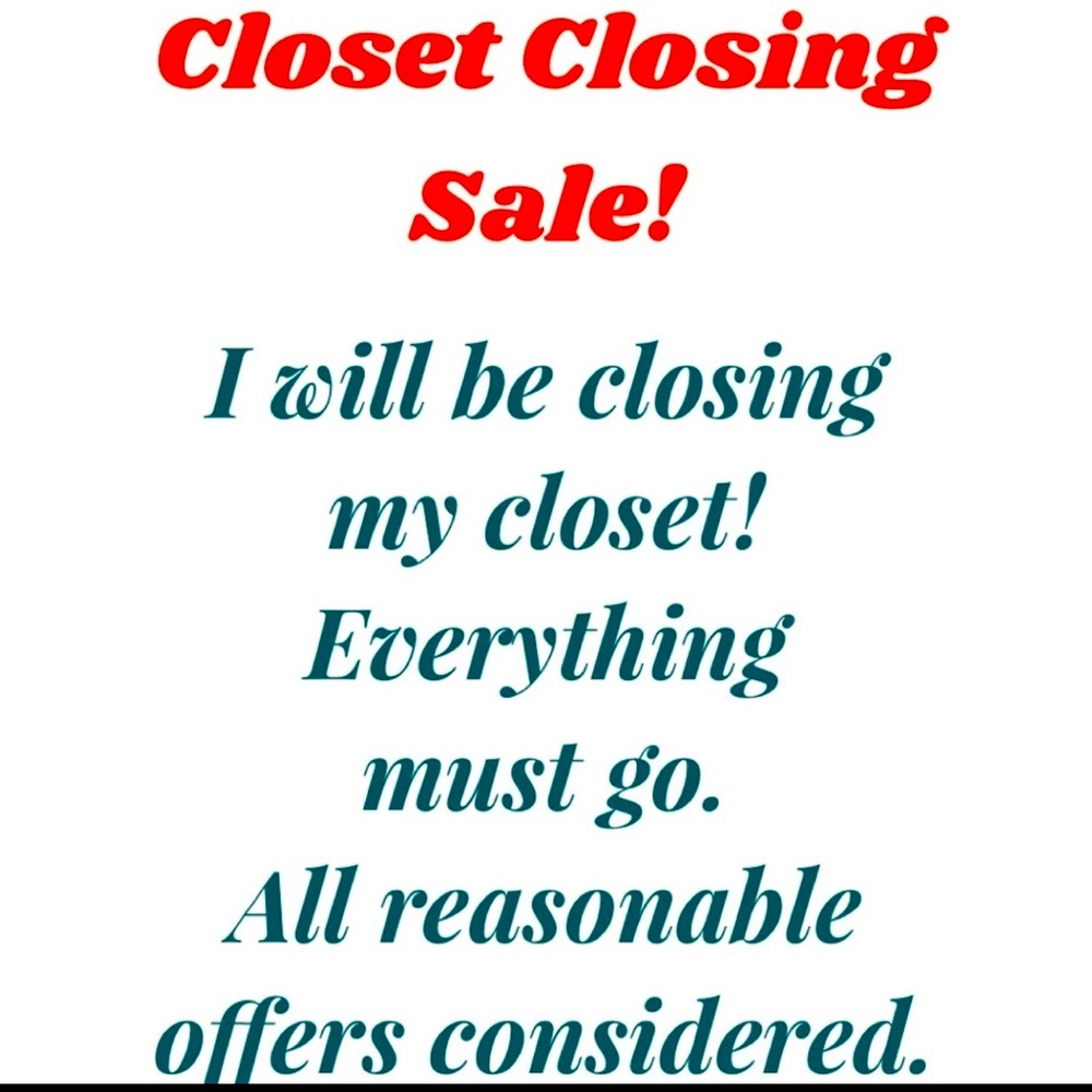 All reasonable offers accepted!